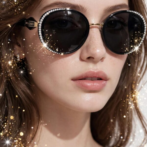 نضارة BVLGARI الترند مدورة بفصوص 💎